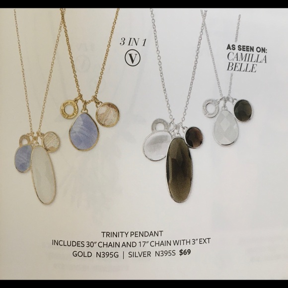 Sold Stella & Dot Trinity 2 Necklace Lot - Picture 2 of 16